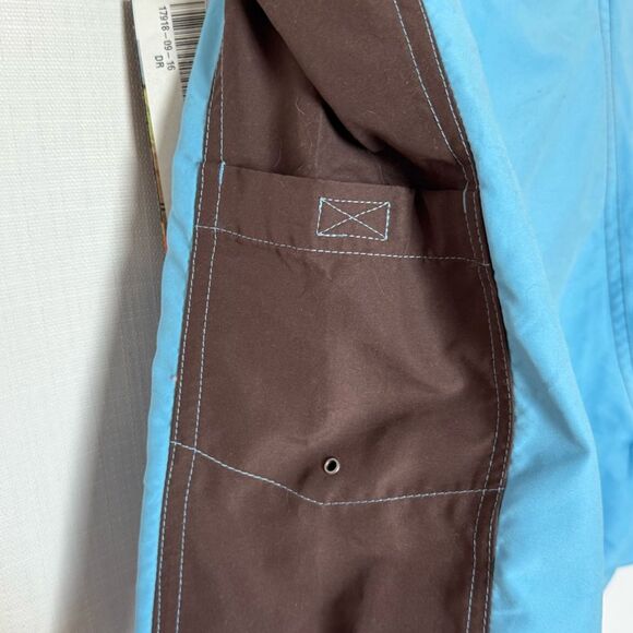 Royal Robbins Radeau Azure Blue Brown Color Block Shorts Quick-Drying 16 NWT - Picture 5 of 7